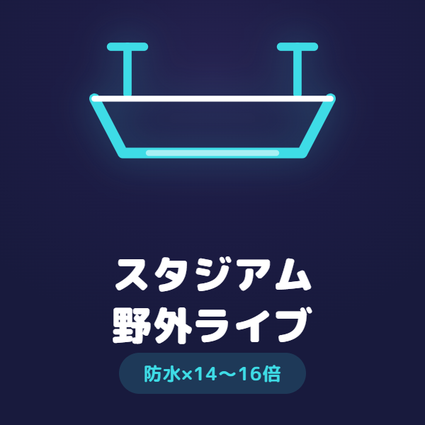 スタジアム・野外ライブ向け双眼鏡の選び方(防水×14〜16倍)